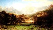 Albert Bierstadt The Rocky Mountains oil painting on canvas